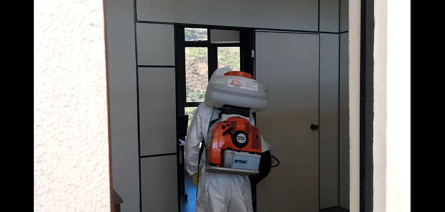 Desinfecção da Câmara de Fabriciano foi realizada nesta quarta-feira