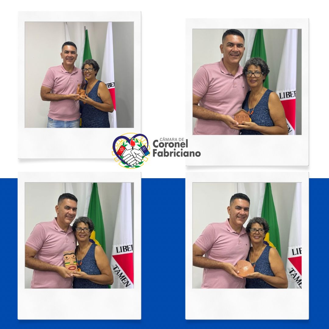 Câmara Municipal de Coronel Fabriciano recebe visita da artesã Lelena, patrimônio imaterial da cidade