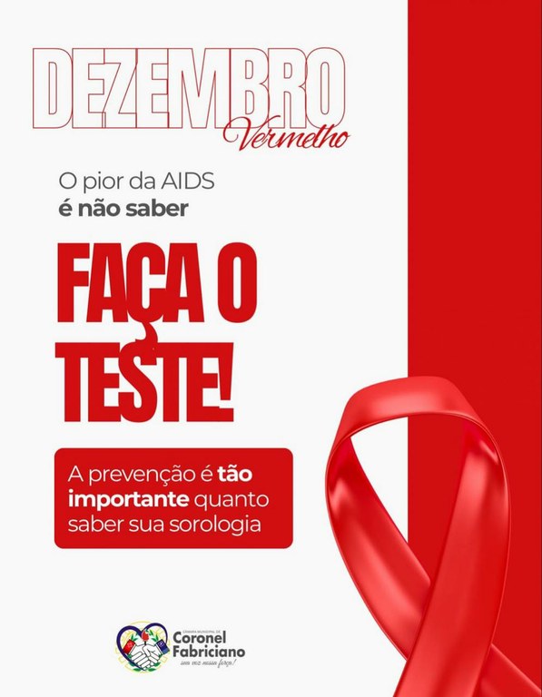 Dezembro Vermelho: prevenção, informação e cuidado com a vida