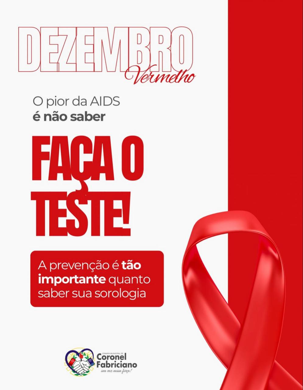 Dezembro Vermelho: prevenção, informação e cuidado com a vida
