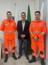 Presidente Luciano Lugão recebe Tenentes do Corpo de Bombeiros e marca troca de comando